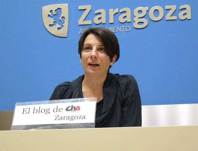La concejal de CHA en el Ayuntamiento de Zaragoza, Leticia Crespo