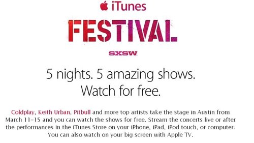 Logo iTunes Festival SXSW