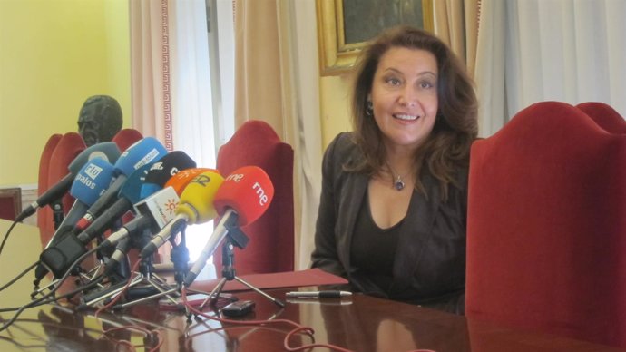 La delegada del Gobierno en Andalucía, Carmen Crespo, en Huelva.