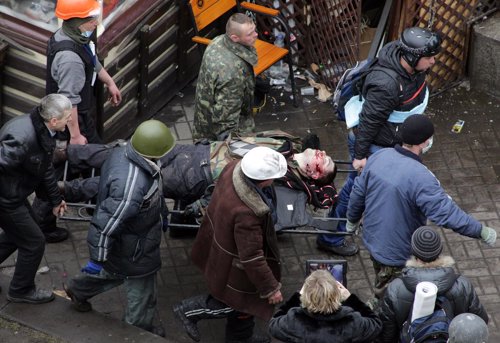 Más de 35 muertos en los disturbios en Kiev (Ucrania)