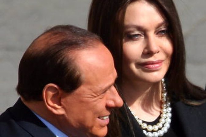 VATICAN CITY - APRIL 24:  (FILE PHOTO) Italian Premier Silvio Berlusconi (L) And