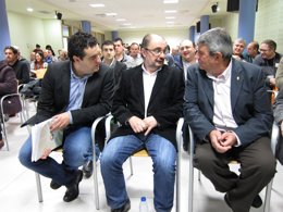 Roche, Lambán y Ramos en el IV Congresio Regional de UPA Aragón