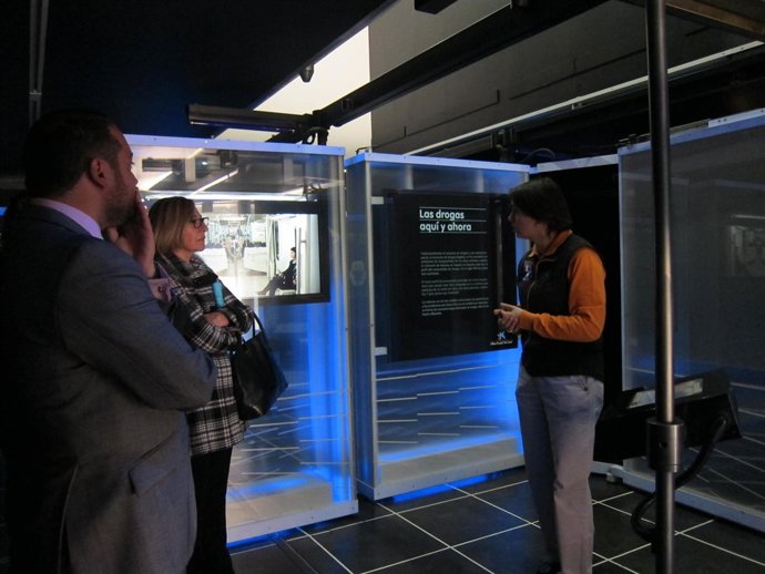 Pelegrín y Gómez durante la visita