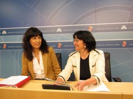 Ana Redondo y Ángela Marqués en las Cortes