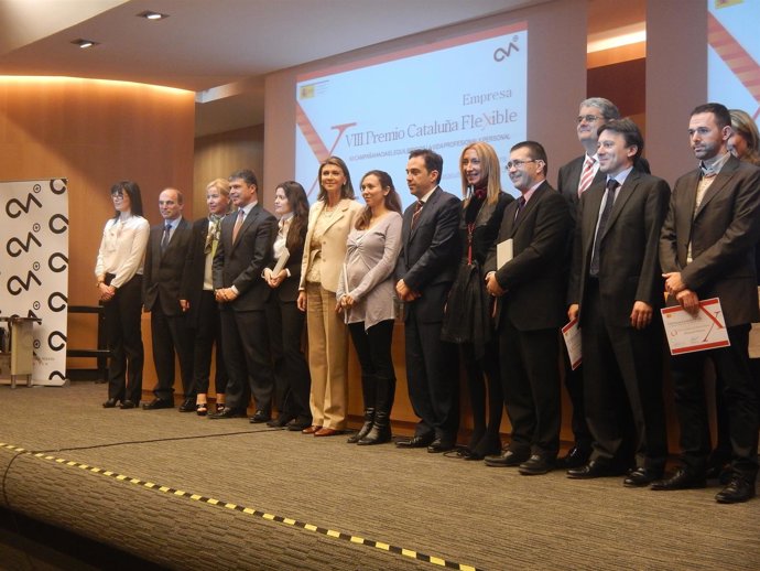 Llanos de Luna en los premios Empresa Flexible Catalunya