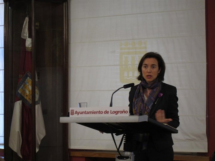 Cuca Gamarra, durante su comparecencia de hoy