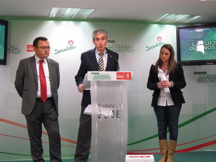 Jáuregui, heredia y esther ruiz PSOE