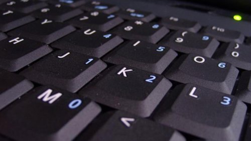 Teclado de un ordenador portátil.