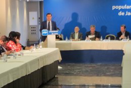Juan Manuel Moreno, ante el Consejo de Dirección del PP de Jaén