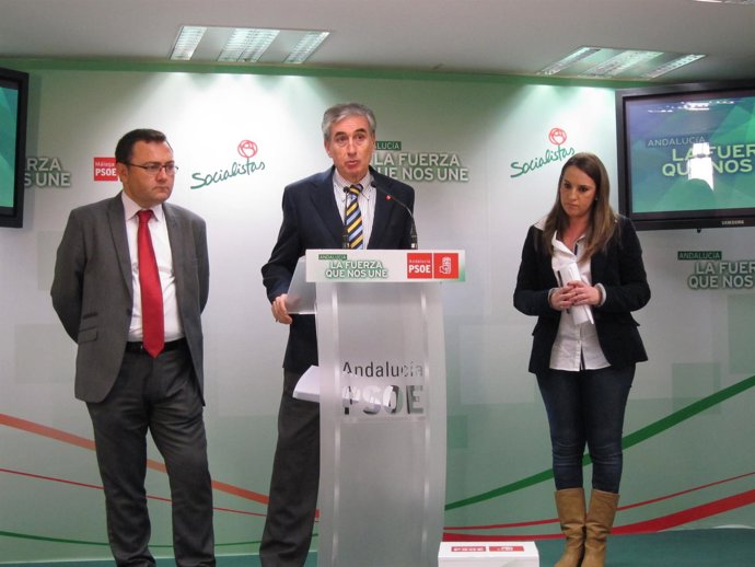 Jáuregui, heredia y esther ruiz PSOE