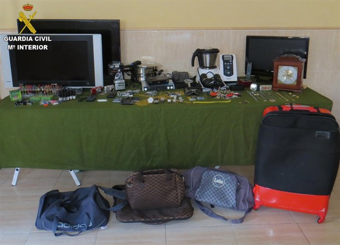 Material recuperado de robos en Canet y Puerto de Sagunto