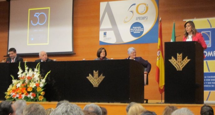 Susana Díaz, en el 50 aniversario de Aprompsi
