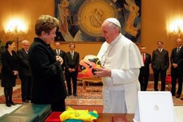 Rousseff y el Papa Francisco