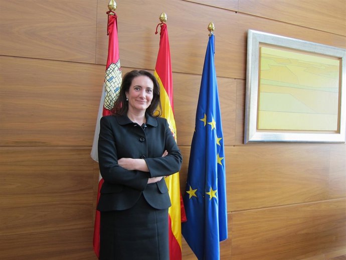 La presidenta de las Cortes tras la entrevista