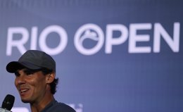 Rafael Nadal en la presentación del torneo de Río