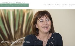 Imagen de la web de Francina Armengol por las primarias del PSIB