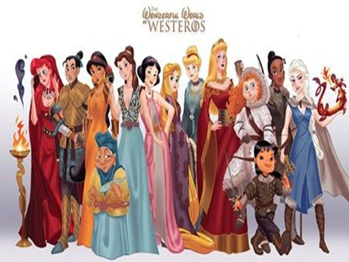 LOS PERSONAJES DE DISNEY EN VERSIÓN DE JUEGO DE TRONOS