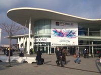 MWC.- 150 persones de diversos col·lectius es concentren davant del congrés