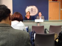 Cabrer y Veramendi en rueda de prensa