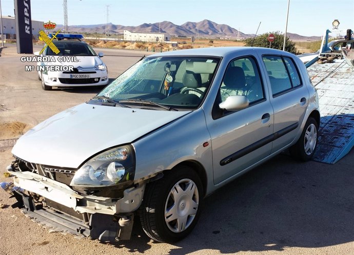 Imagen del coche del detenido