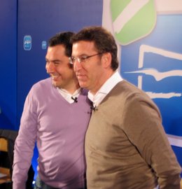 Alberto Núñez Feijóo y Juan Manuel Moreno