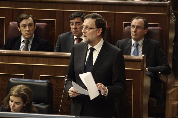 Mariano Rajoy en el Pleno del Congreso