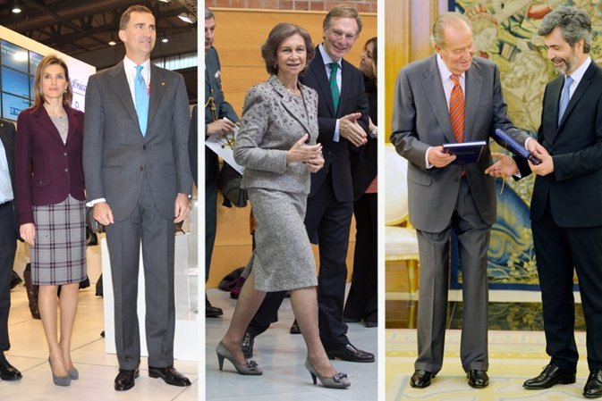 Los príncipes de Asturias por las nuevas tecnologías, el Rey en audiencia y la R