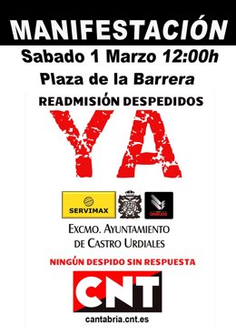 Cartel de la manifestación