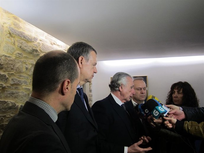 El presidente de la CEG, Fernández Alvariño, y el delegado de Fenosa, F.Pellicer