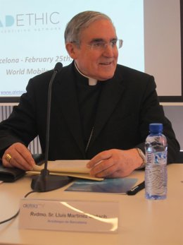 El cardenal arzobispo de Barcelona, Lluís Martínez Sistach