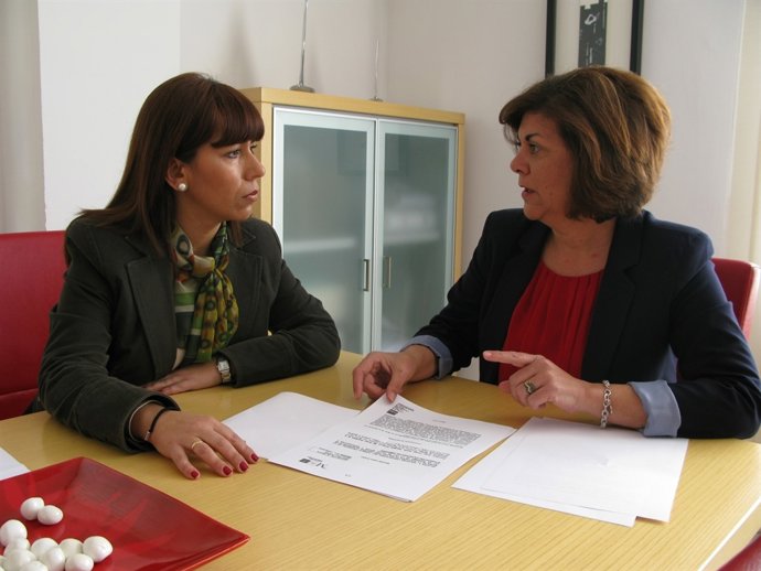 Lima y Agüera, durante la reunión de este martes.