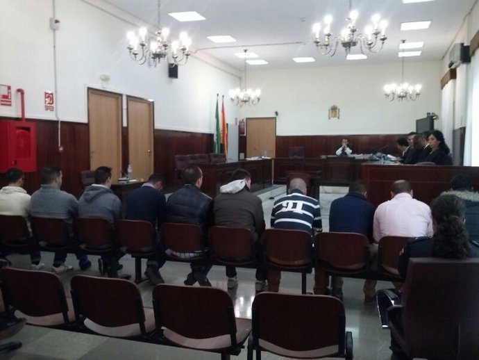 Acusados por el robo de hachís en la Aduana de Huelva en la Nochevieja de 2012.