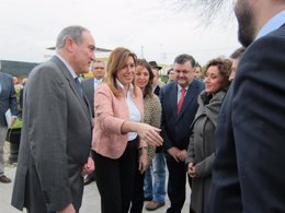Susana Díaz saluda a autoridades en Palma del Río