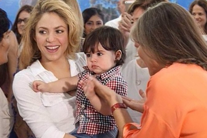 Shakira con Milan en Colombia 