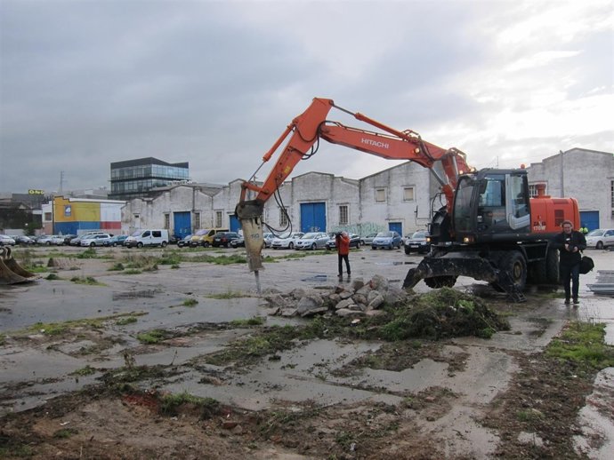 Obras del paseo marítimo de Castilla-Hermida