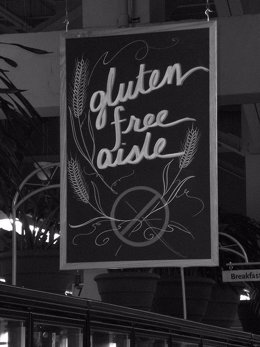 Cartel de alimentos sin gluten