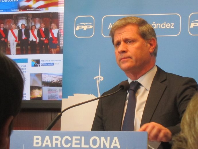 El líder del PP de Barcelona, Alberto Fernández Díaz
