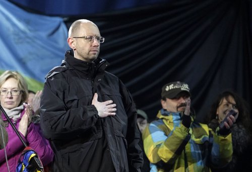 Arseni Yatsenyuk, miembro destacado del partido Patria de Ucrania