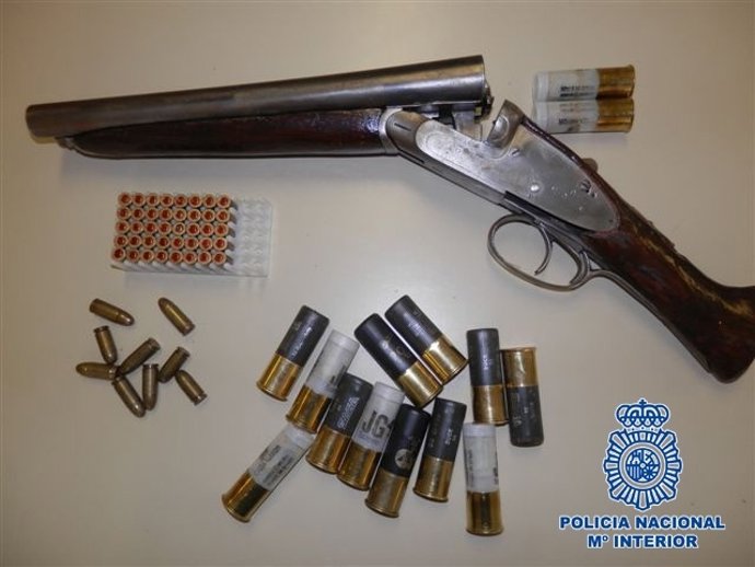 Imagen de la escopeta intervenida