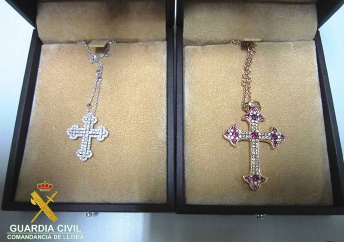 Joyas intervenidas en la aduna de Lleida