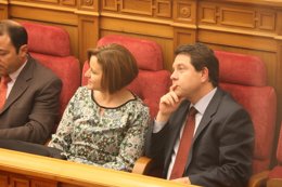 Marta Chacón y García-Page en el pleno de las Cortes