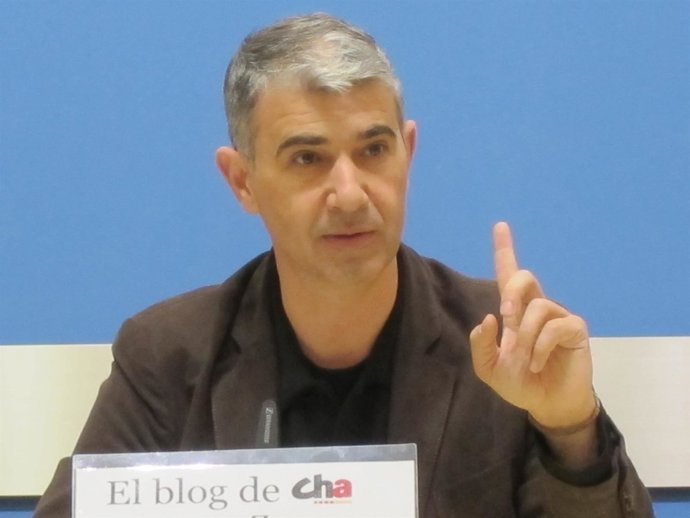 El portavoz del grupo municipal de CHA, Juan Martín