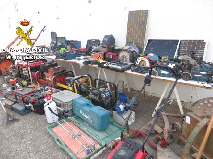 Material intervenidoe n la 'Operación Balllesta'