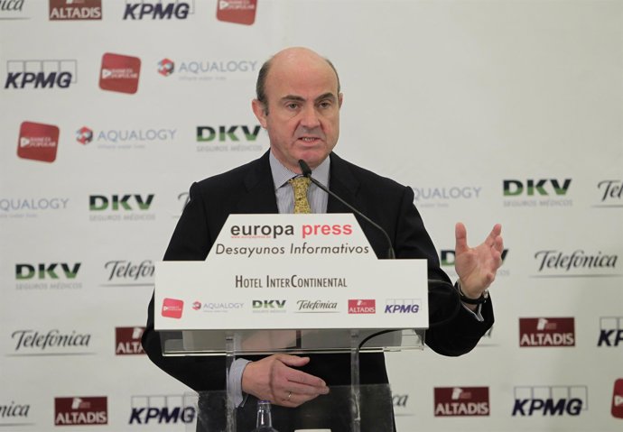El ministro de Economía y Competitividad, Luis de Guindos