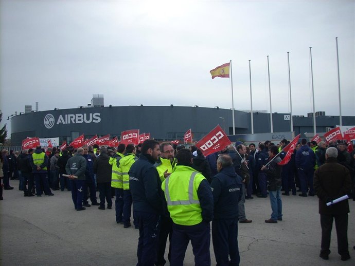 Concentración Airbus Getafe