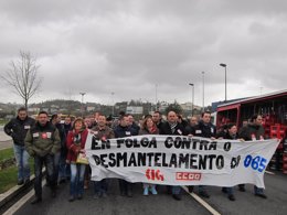 Manifestación en Santiago contra el desmantelamiento del servicio 065