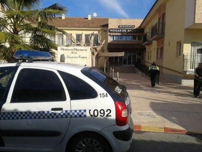 Intervención por incendio en una residencia de ancianos