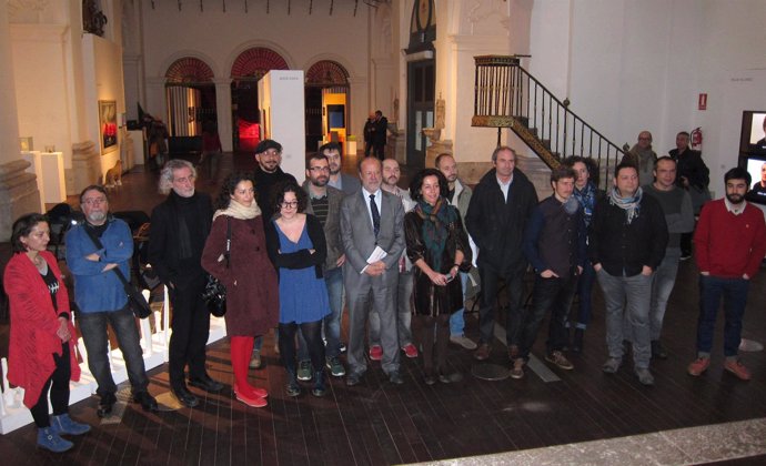El alcalde de Valladolid acompañado de nuevos artistas vallisoletanos
