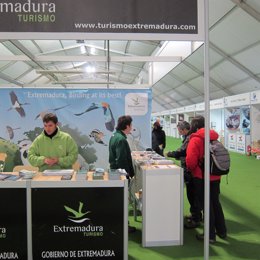 Stand del Club Birding in Extremadura