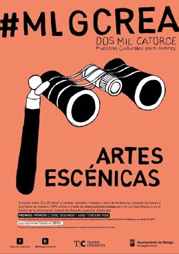 Cartel de la Muestra de Artes Escénicas de MálagaCrea 2014